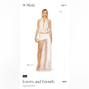 Lovers and Friends Mayra top and maxi skirt